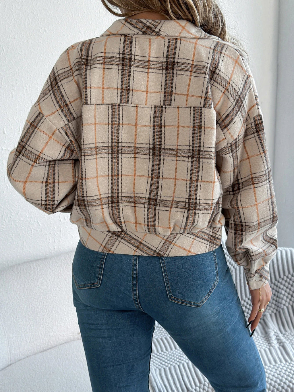 Cropped Plaid Jacket - Eline Carter