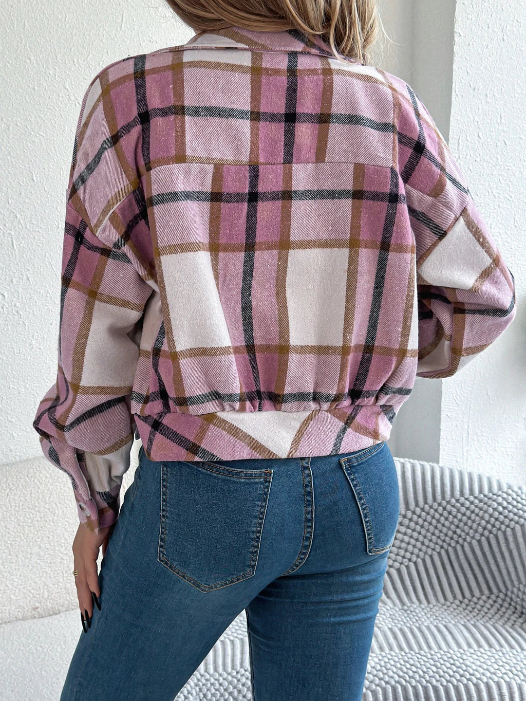 Cropped Plaid Jacket - Eline Carter