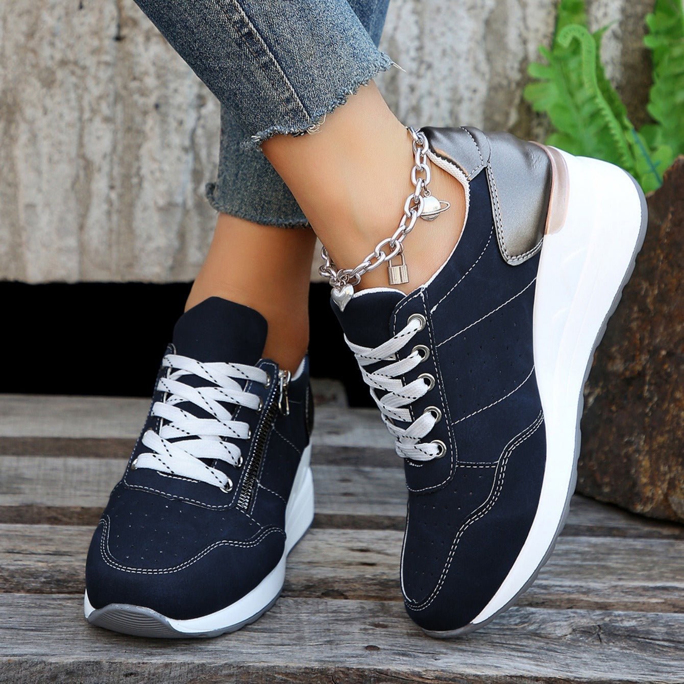 Lucien | Zip - Up Orthopedic Sneakers - Eline Carter