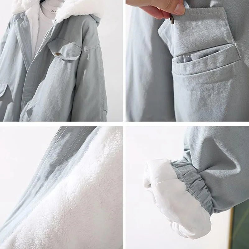 Blaine | Oversized Cotton Hoodie Jacket - Eline Carter