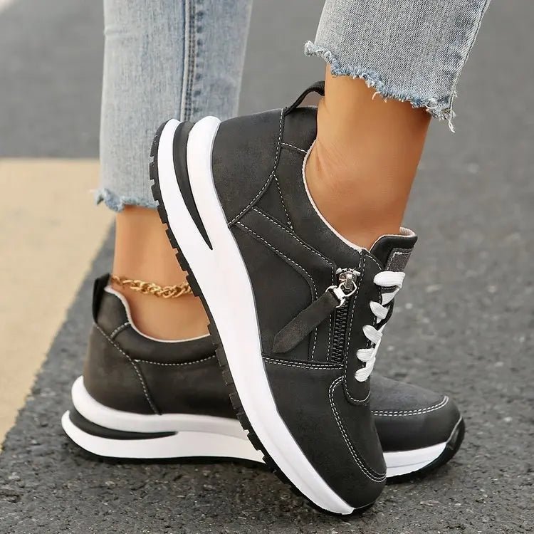 Karine | Zip - Up Orthopedic Sneakers - Eline Carter