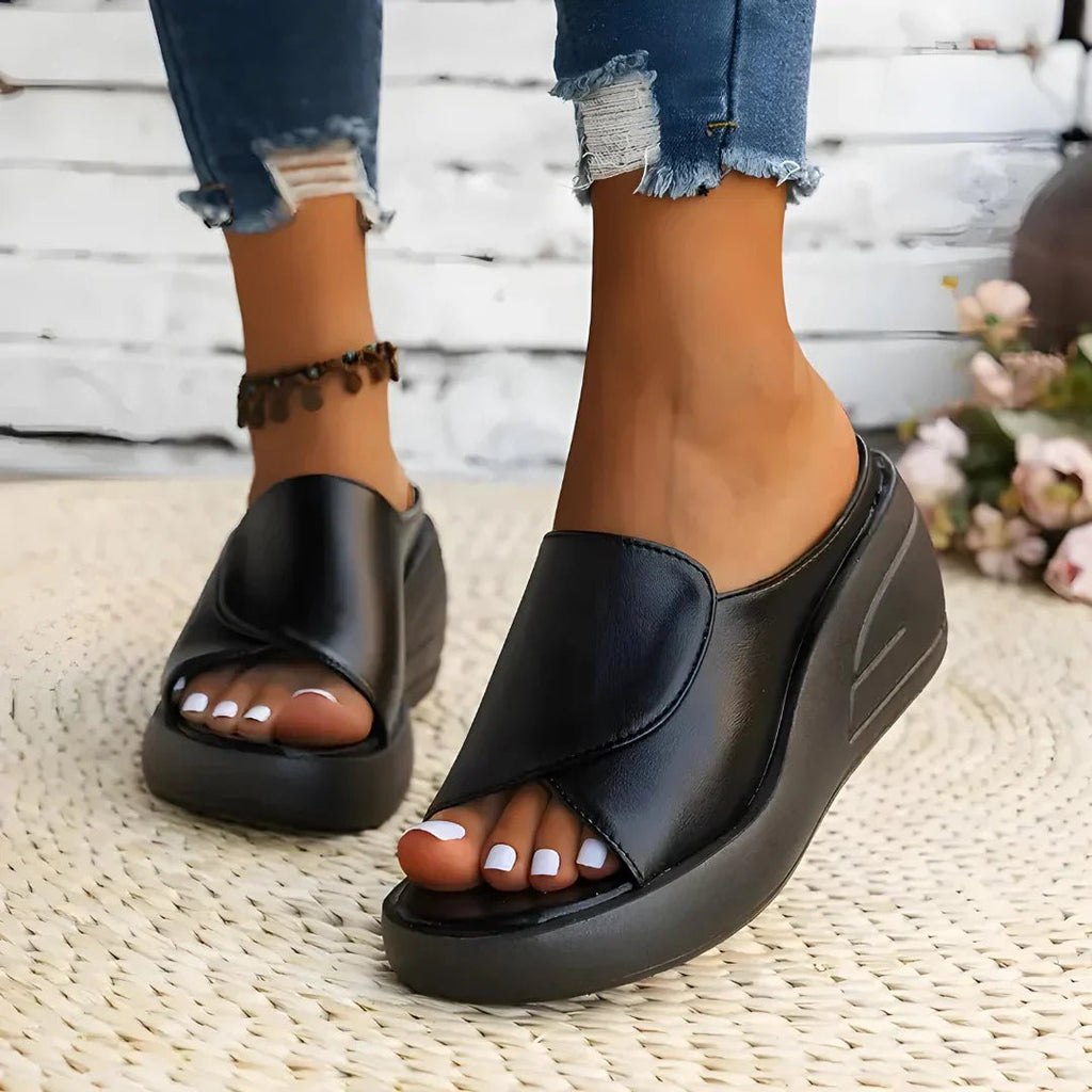 Jade | Wedge Platform Sandals - Eline Carter
