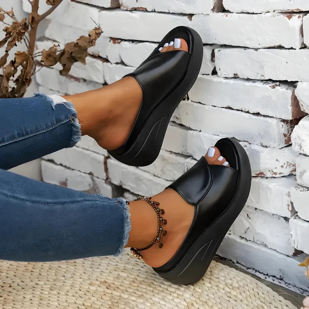 Jade | Wedge Platform Sandals - Eline Carter