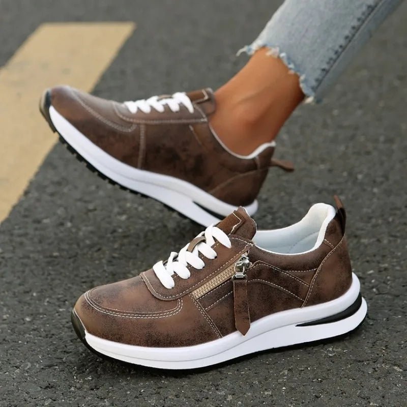 Karine | Zip - Up Orthopedic Sneakers - Eline Carter