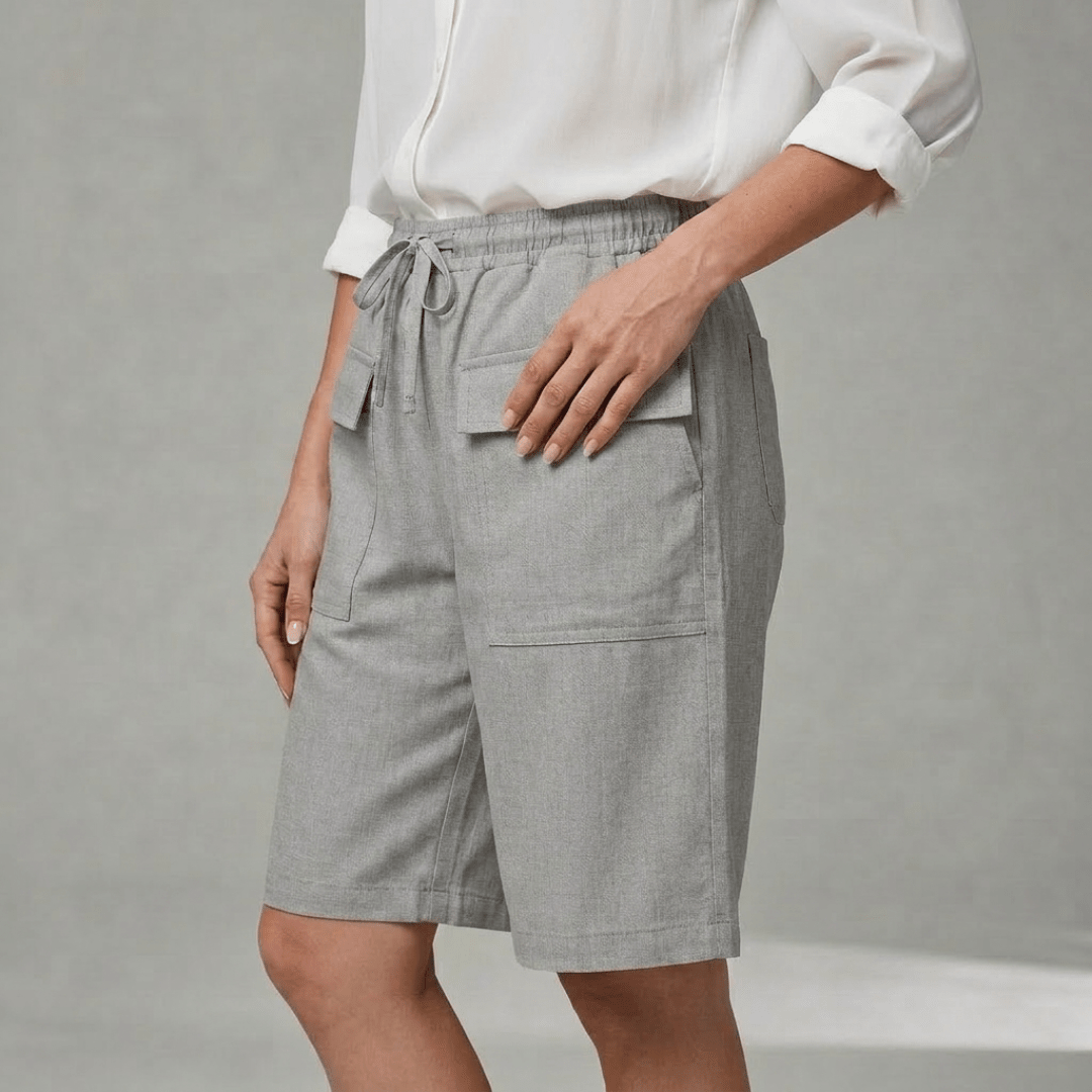 Lina – Shorts with Elastic Waistband - Eline Carter