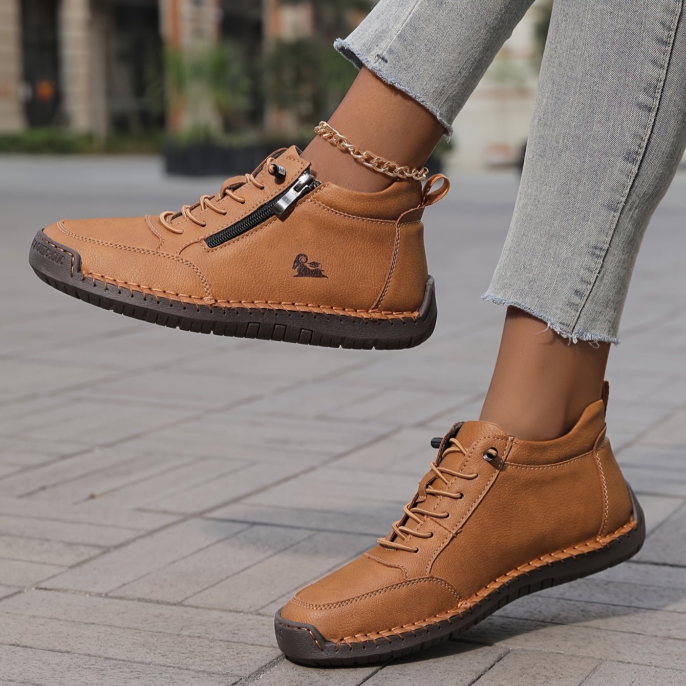 Helena | Zip - Up Orthopedic Shoes - Eline Carter