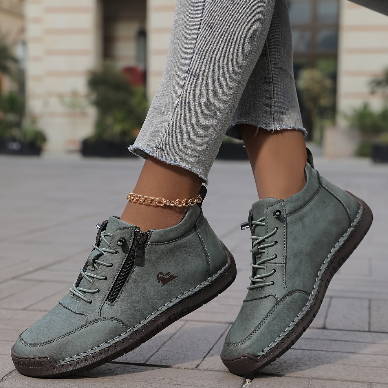 Helena | Zip - Up Orthopedic Shoes - Eline Carter