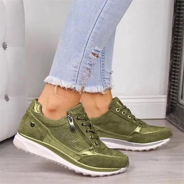 Ginette | Zip - Up Orthopedic Sneakers - Eline Carter