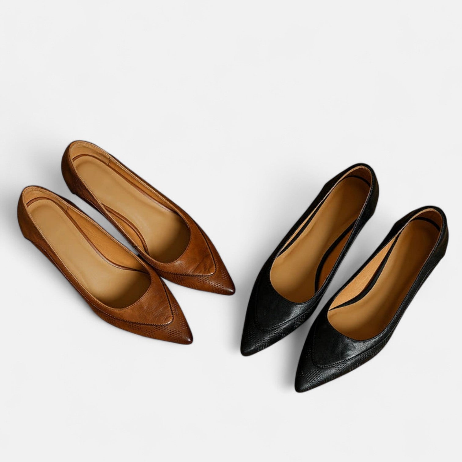 Amara Leather Heels - Eline Carter