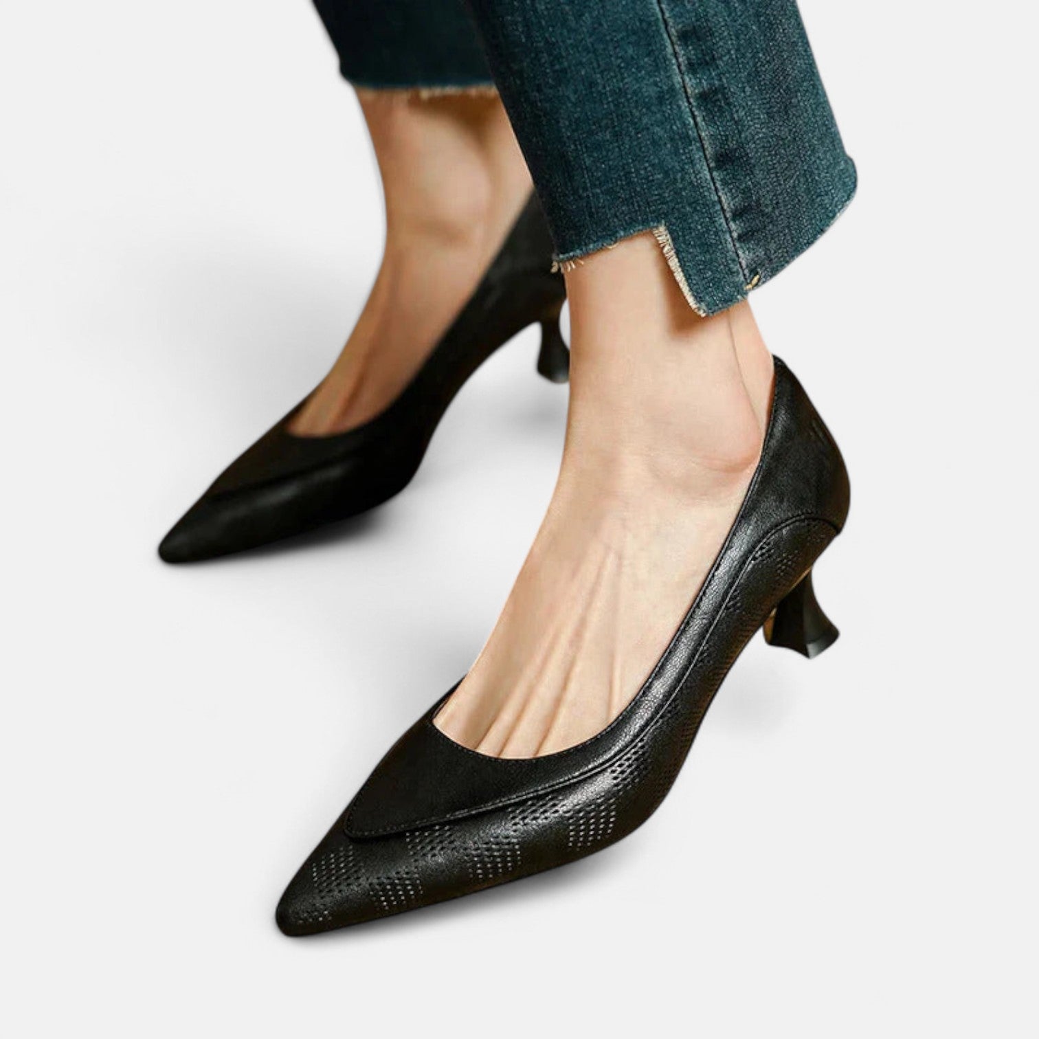 Amara Leather Heels - Eline Carter