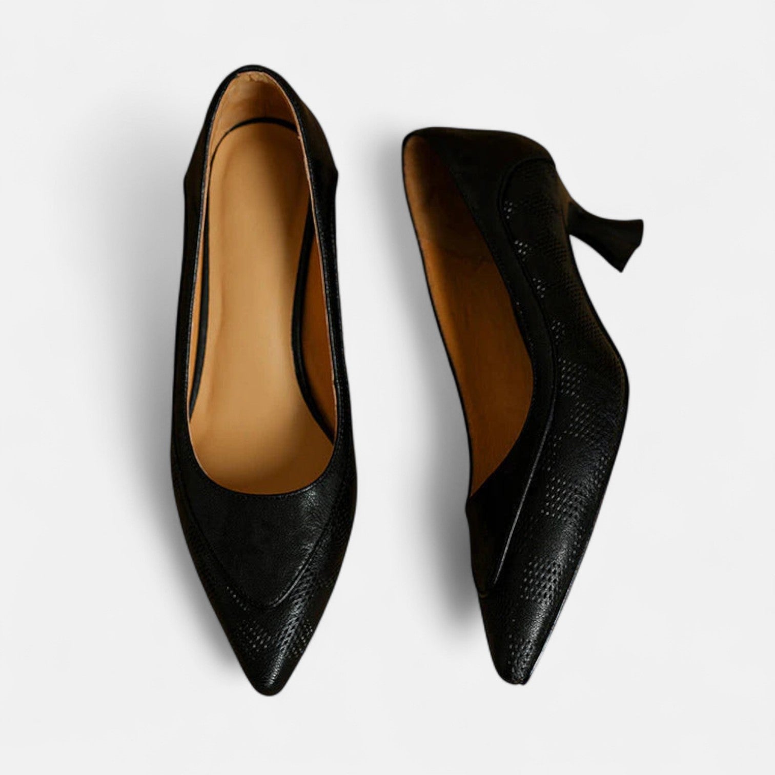 Amara Leather Heels - Eline Carter