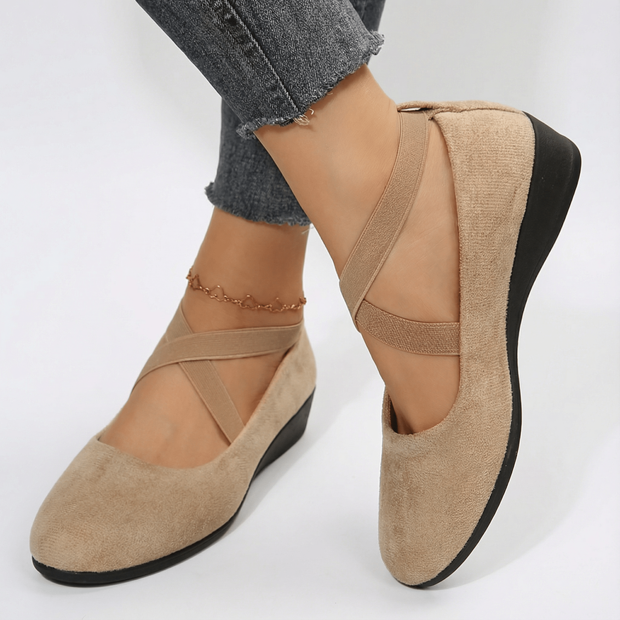 Angel | Comfy Closed Wedge Slip - On Shoes - Eline Carter