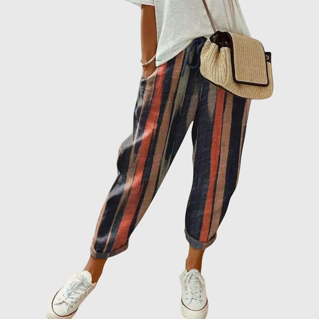 Nicole | Comfortable Cotton Trousers - Eline Carter