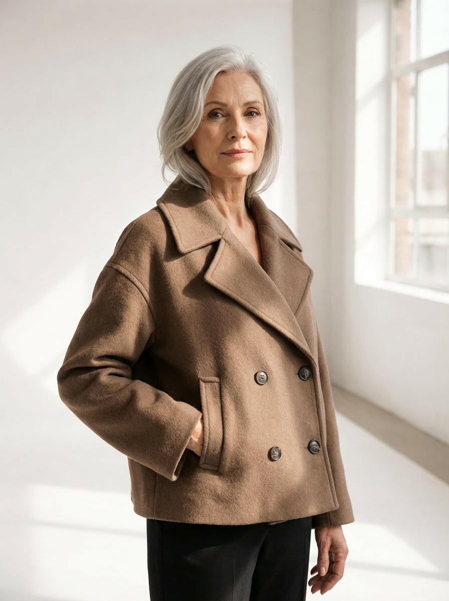 Anna | Short Double - Breasted Jacket - Eline Carter