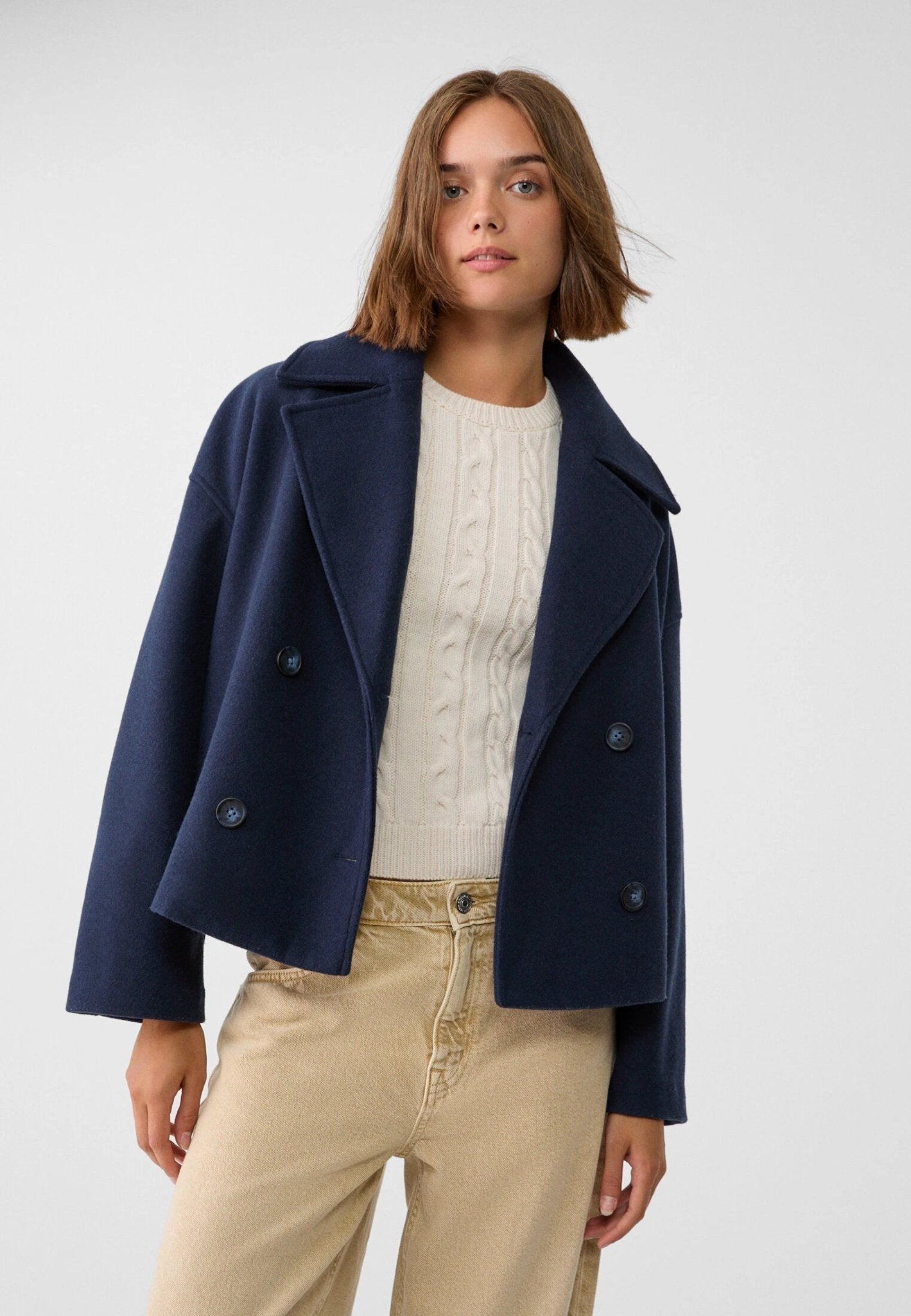 Ashley | Short Double Breasted Jacket - Eline Carter