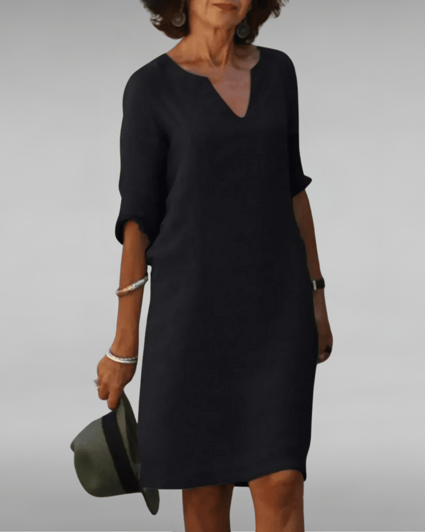Lynda | Timeless V - Neck Dress - Eline Carter