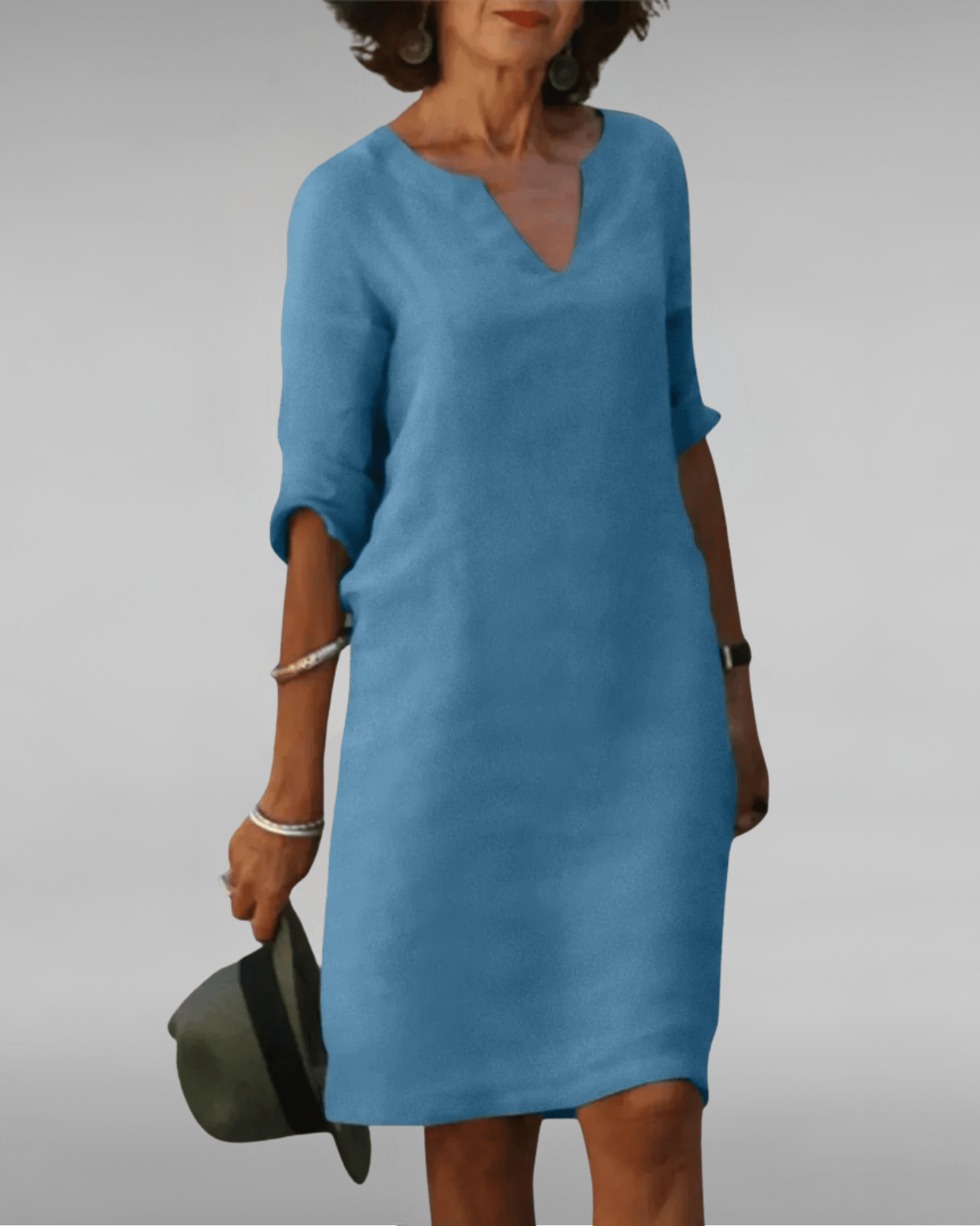 Lynda | Timeless V - Neck Dress - Eline Carter