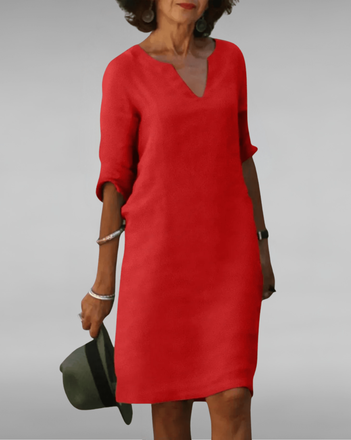 Lynda | Timeless V - Neck Dress - Eline Carter