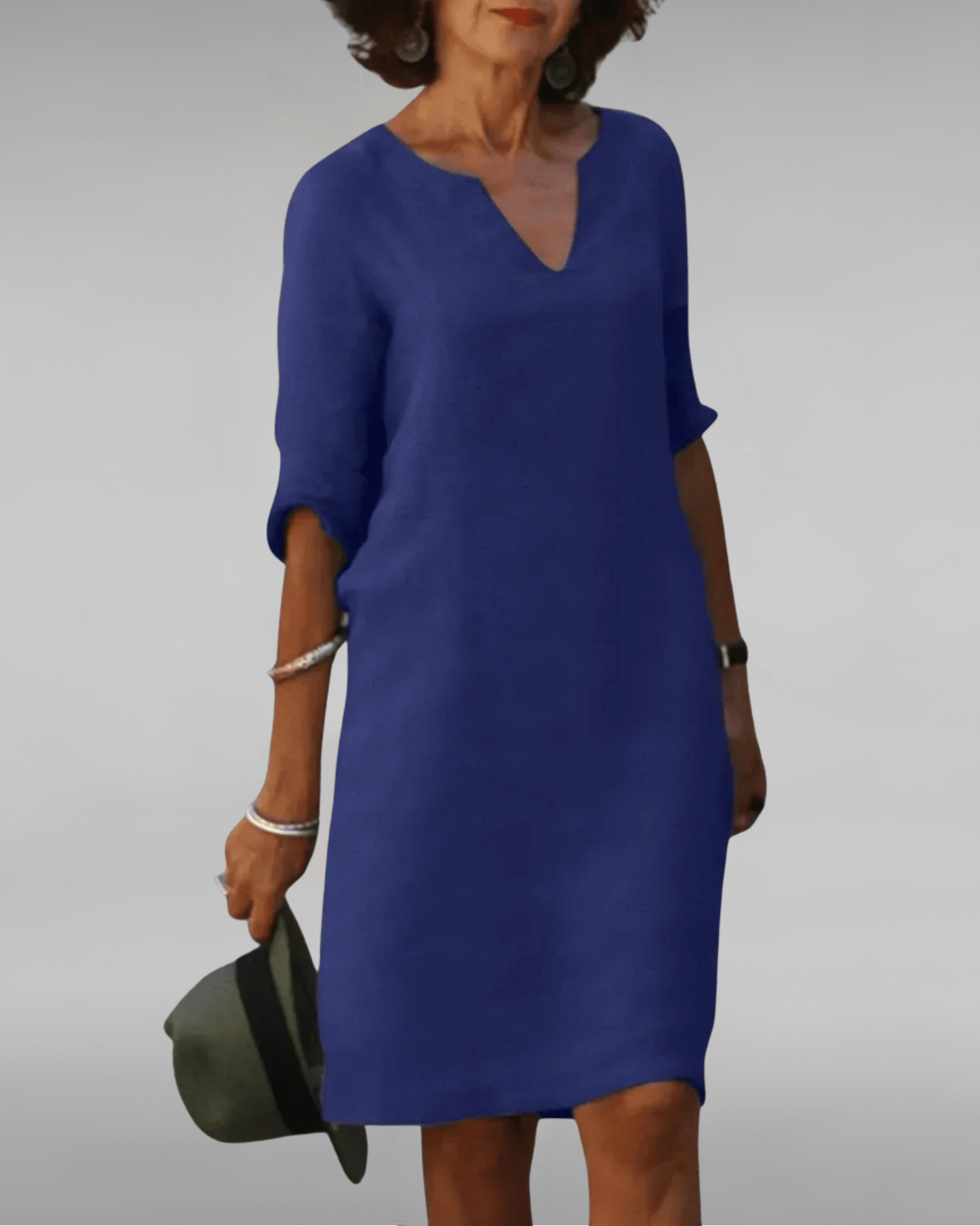 Lynda | Timeless V - Neck Dress - Eline Carter