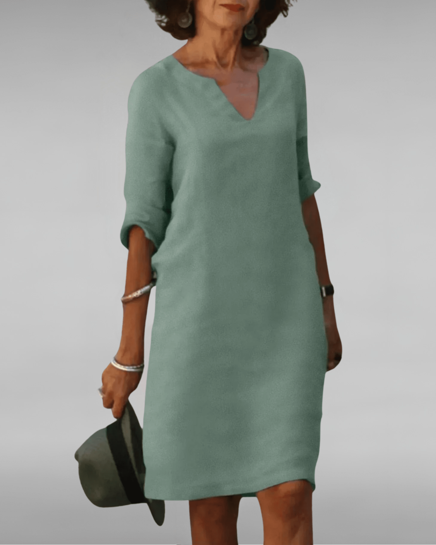 Lynda | Timeless V - Neck Dress - Eline Carter